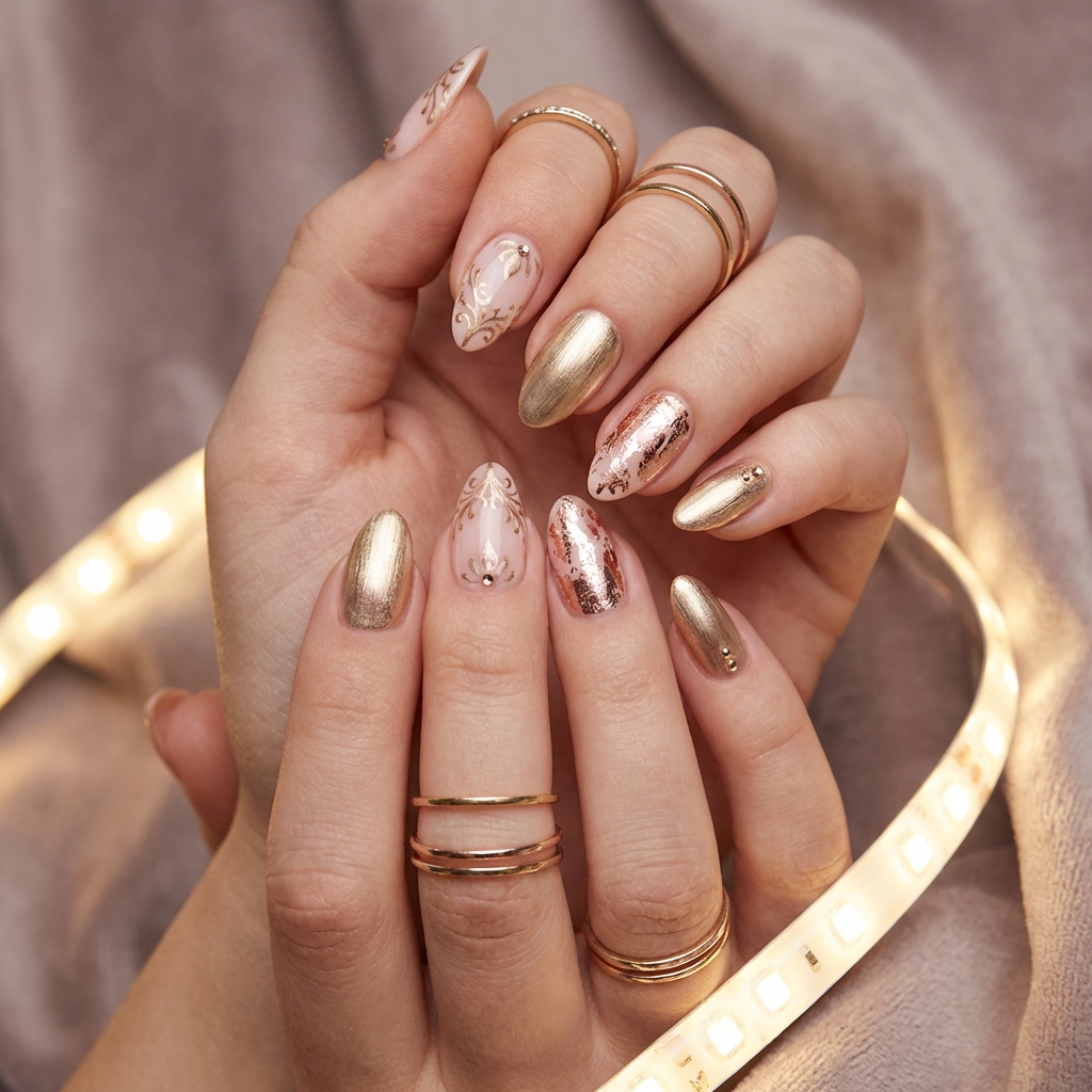 Creative Nail Art designs at Salon Liora Welimada